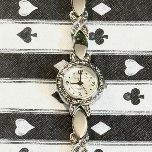 VINTAGE 1980'S JACKLYN SMITH MARCANSITE WATCH - Picture 2 of 8